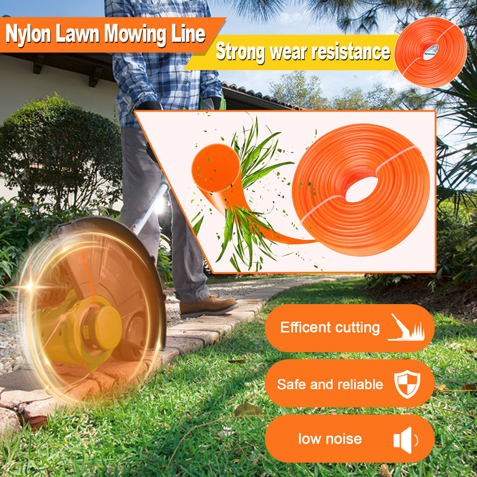 1.6mm～3mm*15M Round Nylon Trim - Urban Farming Kit avis et prix