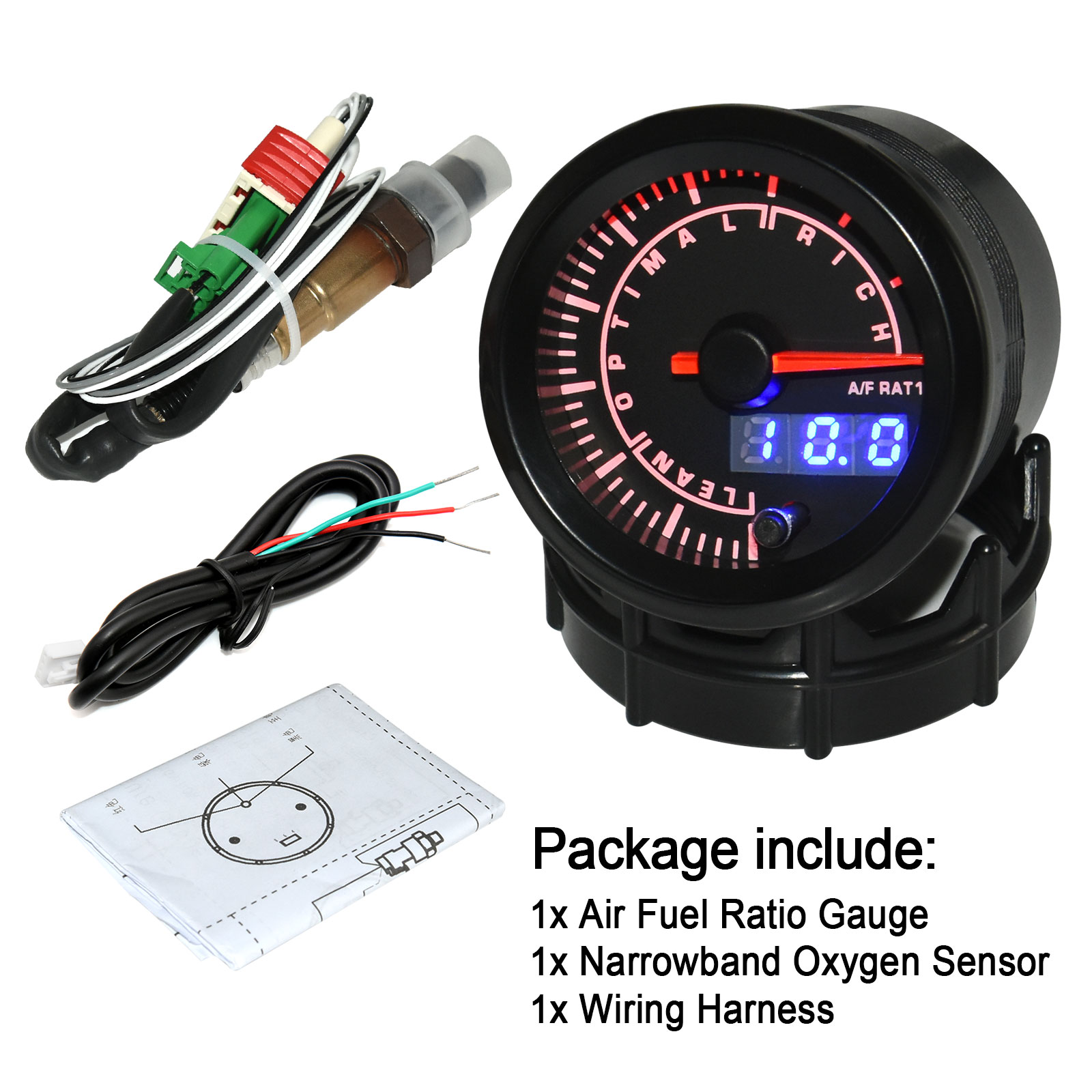 A 52mm Narrowband Air Fuel Rat - Do Oxygen Meter avis et prix